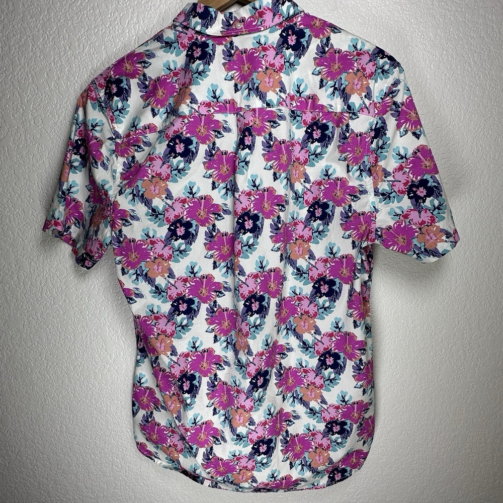 Chubbies The Wedding‎ Crasher Shirt Pink Floral Hawaiian S/S Half-button Med - Picture 6 of 11